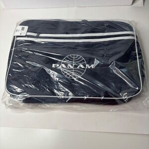 Pan Am Navy Blue Weekend Bag Retro Aviation Travel Duffel NWT First Class Retro